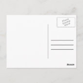 Carte postale Joyeuse de la typographie du gâteau (Dos)