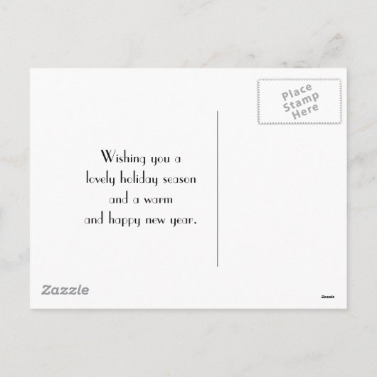 Carte postale Joyeuse des fêtes (Dos)