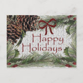 Carte postale Joyeuse des fêtes (Devant)