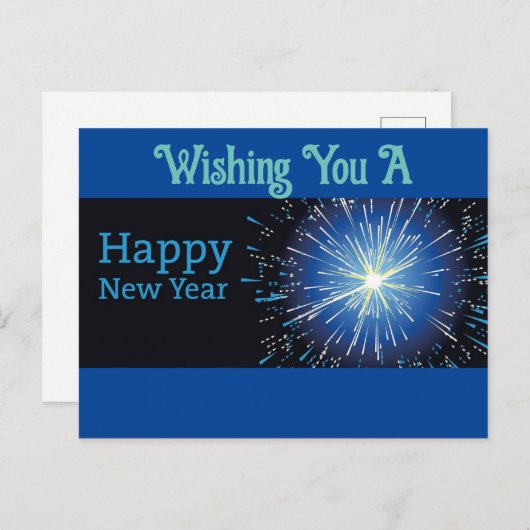 Carte postale Joyeuse du Nouvel An (Devant / Derrière)