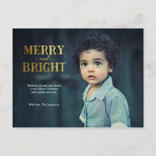 Carte postale Joyeuse et Bright Christmas