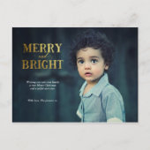 Carte postale Joyeuse et Bright Christmas (Devant)