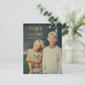 Carte postale Joyeuse et Bright Christmas (Debout devant)