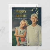 Carte postale Joyeuse et Bright Christmas (Devant / Derrière)