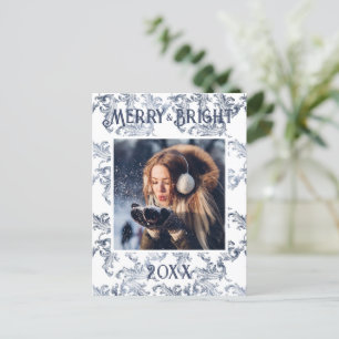 Carte postale Joyeuse et Bright Photo Blue Vintage