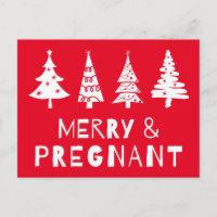 Joyeuse et enceinte à Noël