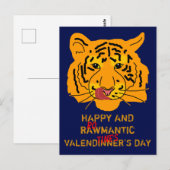 Carte Postale Joyeuse et romantique Saint-Valentin (Devant / Derrière)