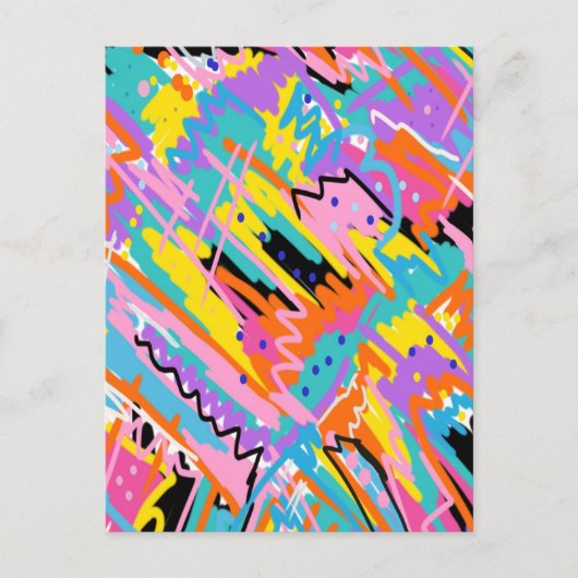Carte Postale Joyeuse expression Art Abstrait (Devant)