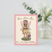 Carte Postale Joyeuse fête d'anniversaire de 4 ans de la fée vin (Debout devant)