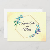 Carte Postale Joyeuse Fete de la Meres | Joyeux anniversaire (Devant / Derrière)