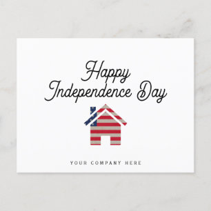 Carte Postale Joyeuse fête de l'Indépendance Maison immobilière