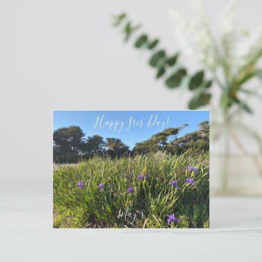 Carte Postale Joyeuse fête de l'Iris ! (Debout devant)