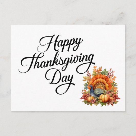 Carte Postale Joyeuse fête de Thanksgiving (Devant)