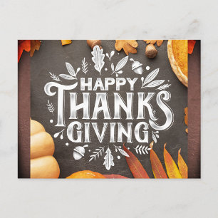 Carte Postale Joyeuse fête de Thanksgiving