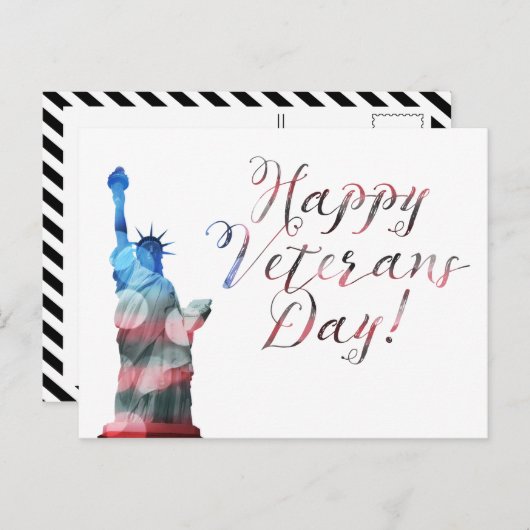 Carte Postale Joyeuse fête des anciens combattants (livre de la  (Devant / Derrière)