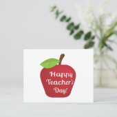 Carte Postale Joyeuse fête des enseignants Apple (Debout devant)