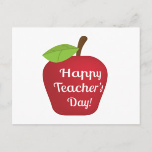 Carte Postale Joyeuse fête des enseignants Apple