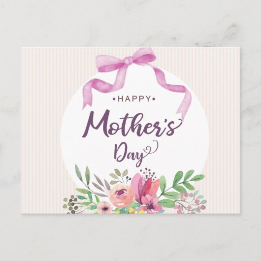 Carte Postale Joyeuse Fête des Mères (Devant)