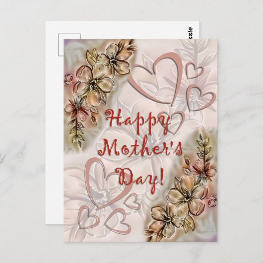 Carte Postale Joyeuse fête des Mères ! (Devant / Derrière)