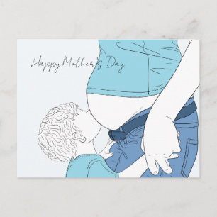Carte Postale Joyeuse fête des Mères