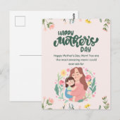 Carte Postale Joyeuse fête des mères  (Devant / Derrière)