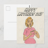 Carte Postale Joyeuse fête des mères Amour (Devant / Derrière)