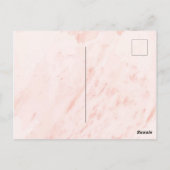 Carte Postale Joyeuse Fête des Mères Aquarelle Fleurs roses (Dos)