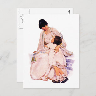 Carte Postale Joyeuse fête des mères Art Vintage