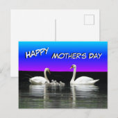 Carte postale Joyeuse Fête des Mères de la famille (Devant / Derrière)