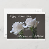 Carte Postale Joyeuse fête des Mères - Fête des mères - Rose (Devant / Derrière)