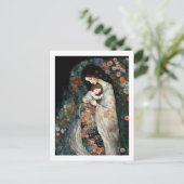 Carte Postale Joyeuse fête des Mères Peinture de Mère et d'Enfan (Debout devant)