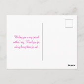 Carte Postale Joyeuse Fête des Mères Roses Roses (Dos)