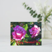 Carte Postale Joyeuse fête des morts - Fête des morts Rose #1 Ca (Debout devant)