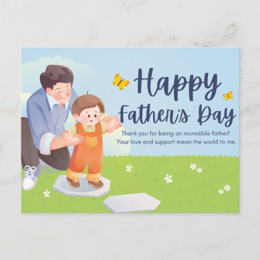 Carte Postale Joyeuse fête des pères  (Devant)