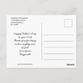 Carte Postale Joyeuse Fête des pères PUISSANT HOMME DE VALEUR Ju (Dos)