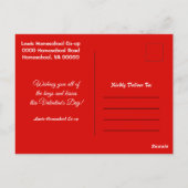 Carte Postale Joyeuse fête des Valentines de votre école materne (Dos)