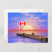 Carte Postale Joyeuse fête du travail Canada Dock (Devant / Derrière)