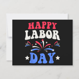 Carte Postale Joyeuse Fête du Travail Hommes Femmes Enfants