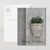 Carte Postale Joyeuse fleur d'anniversaire (Devant / Derrière)
