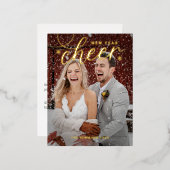 Carte postale Joyeuse FOIL Cheer Swirled (Recto/Verso)