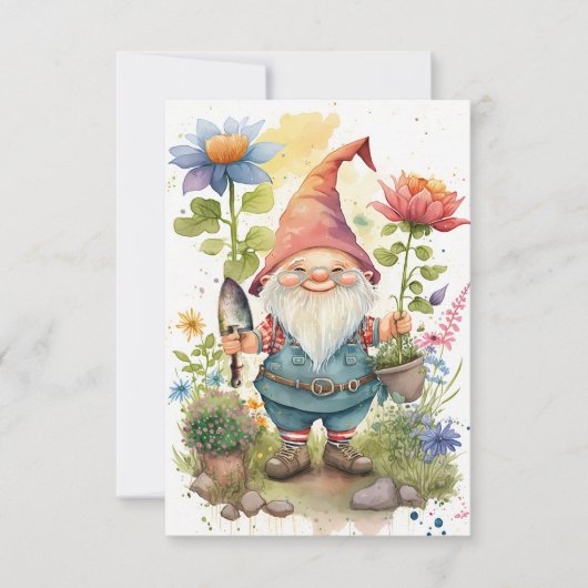 Carte postale Joyeuse Gnome-tastic Anniversaire : (Devant)