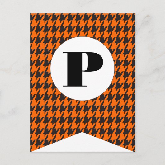 Carte postale Joyeuse Halloween Flag Bunting (Devant)