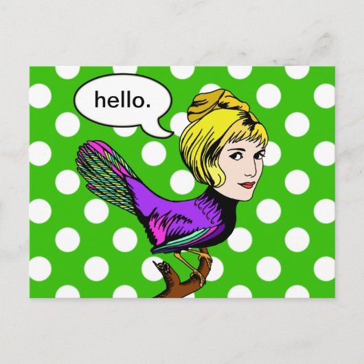 Carte postale Joyeuse Harpy Anthropomorphes Bird G (Devant)