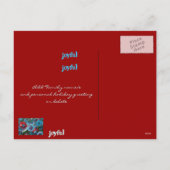 Carte postale Joyeuse Holiday (Dos)