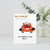 Carte Postale Joyeuse journée de la marmotte (Debout devant)