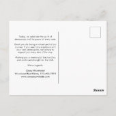 Carte Postale Joyeuse journée d'élection, Amérique ! | Message d (Dos)