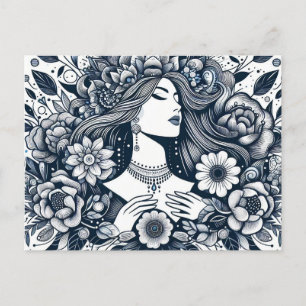 Carte Postale Joyeuse Journée des femmes pour honorer les femmes