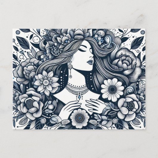 Carte Postale Joyeuse Journée des femmes pour honorer les femmes (Devant)