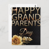 Carte Postale Joyeuse journée des grands-parents (Devant / Derrière)