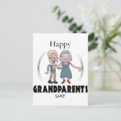 Carte postale Joyeuse Journée des grands-parents (Debout devant)